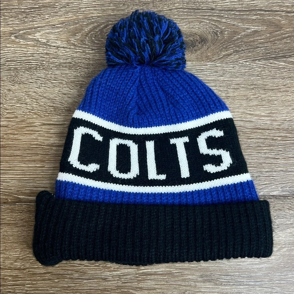 🏈 Indianapolis Colts ’47 Brand Knit Pom Beanie Hat (OSFA)